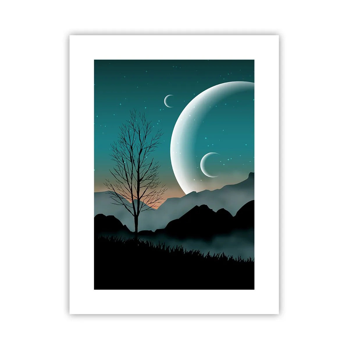 Pôster - Carnaval de uma noite estrelada - 30x40 cm