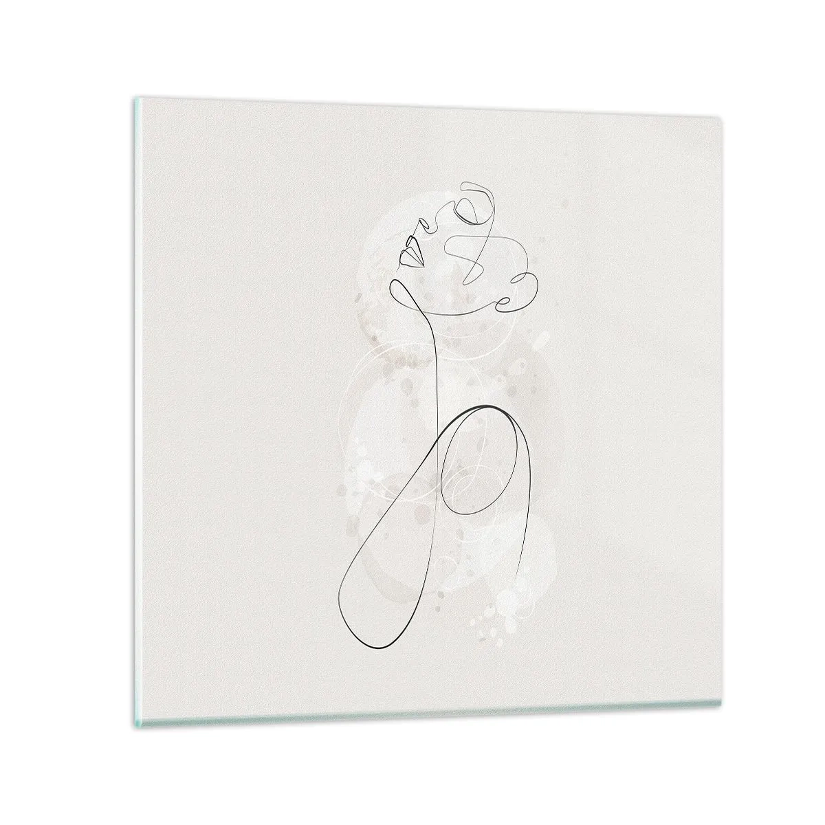 Quadro em vidro - O espiral de beleza - 50x50 cm