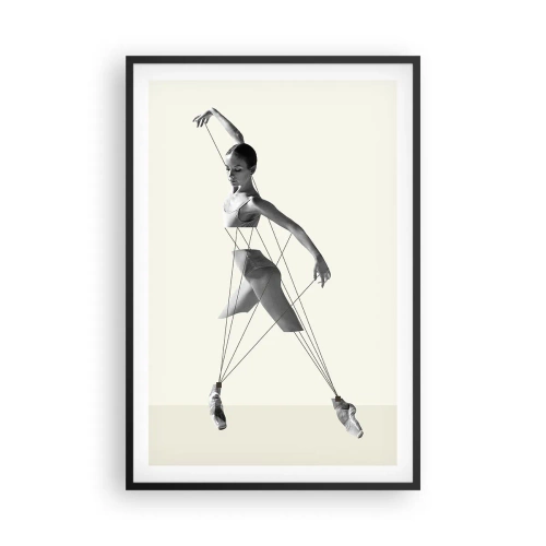Pôster com moldura preta - No teatro do mundo - 61x91 cm