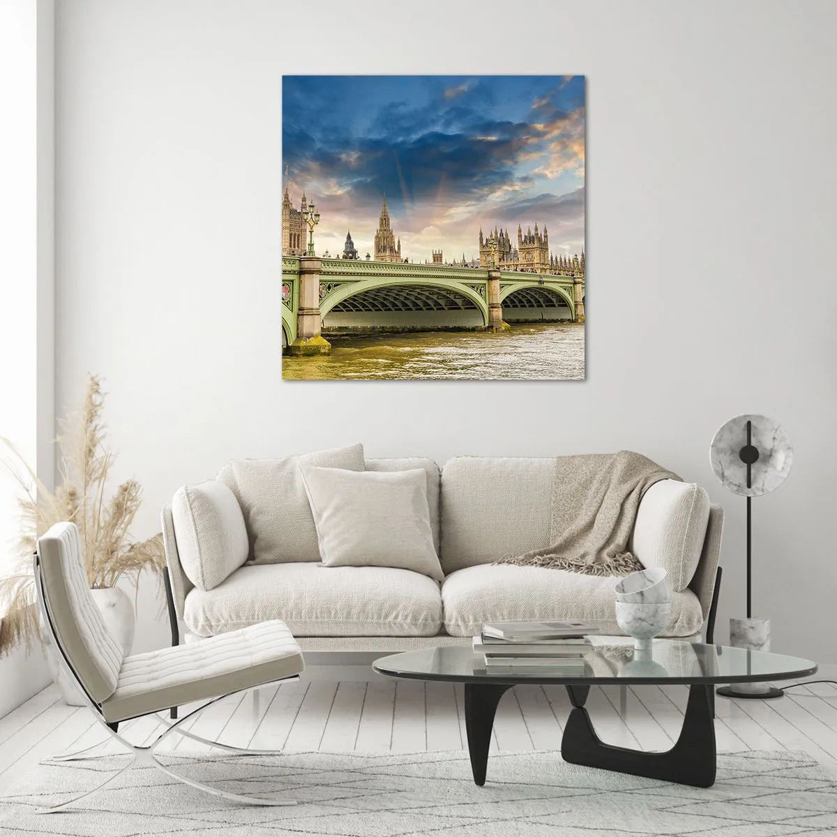 Quadro em vidro - O tempo parou no Império - 50x50 cm