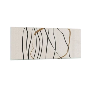 Quadro em vidro - Composição – dança em loop - 100x40 cm