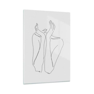 Quadro em vidro - Com o que sonham as meninas  - 50x70 cm