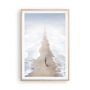 Pôster com moldura de carvalho claro - Um futuro brilhante - 61x91 cm