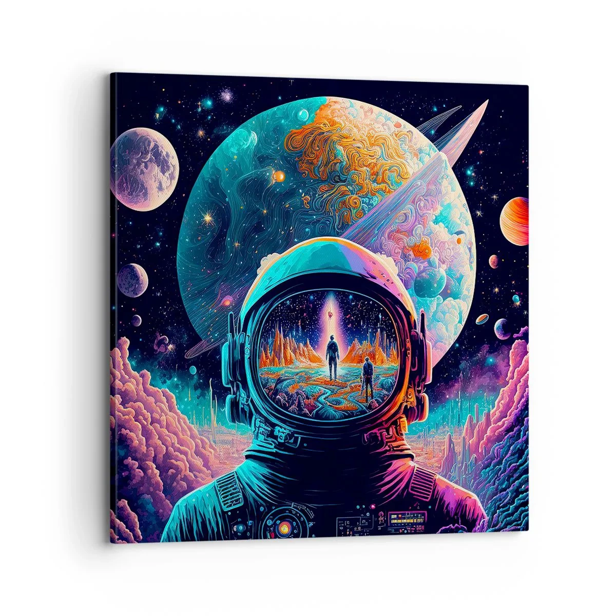 Quadro em tela - Os filósofos não sonharam com isso - 70x70 cm