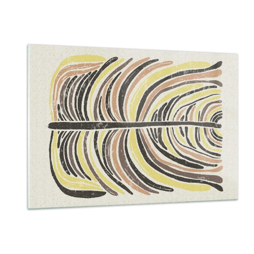 Quadro em vidro - Abstração cheia de vida - 120x80 cm