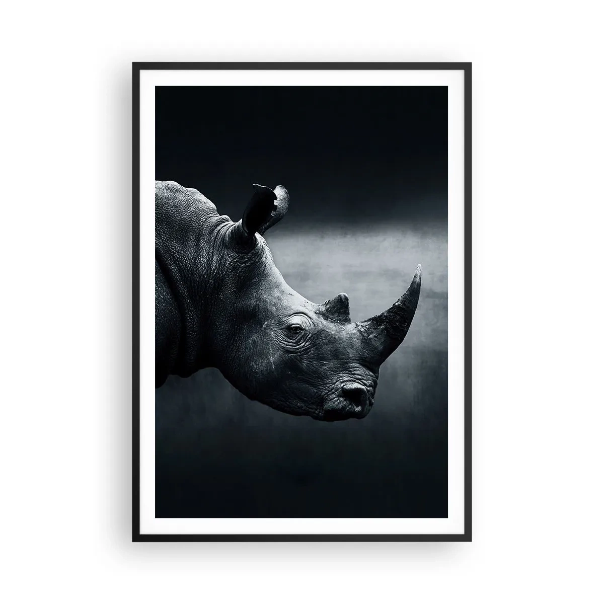 Pôster com moldura preta - Perfil direito - 70x100 cm