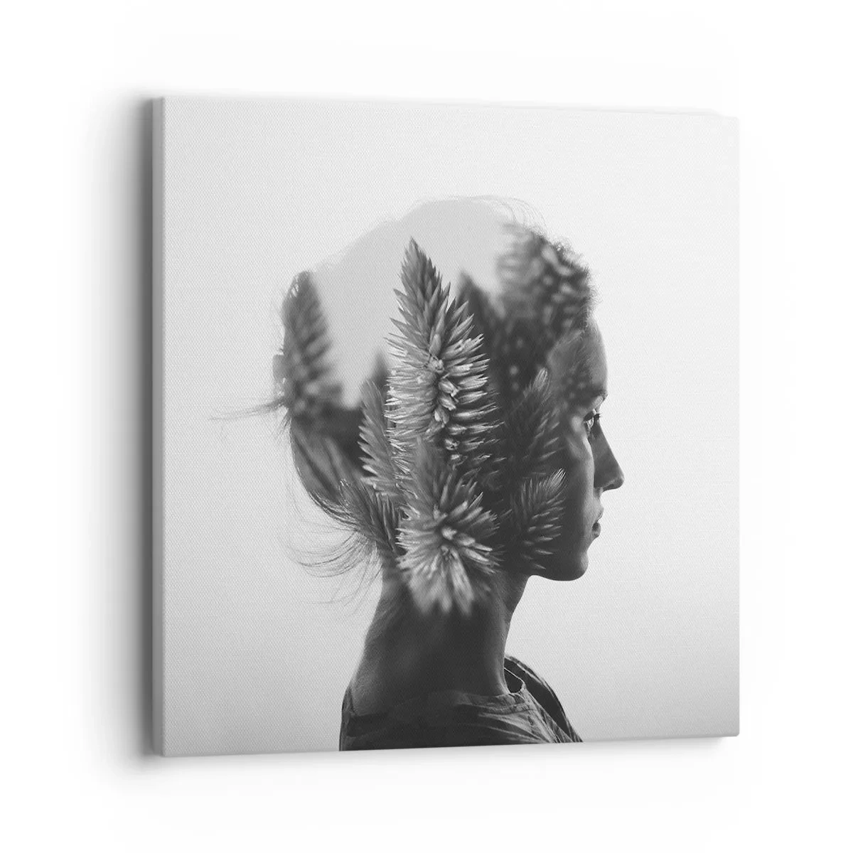 Quadro em tela - A senhora do pinhal - 40x40 cm