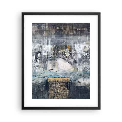 Pôster com moldura preta - Pelo gelo ou pelo torrão de terra - 40x50 cm