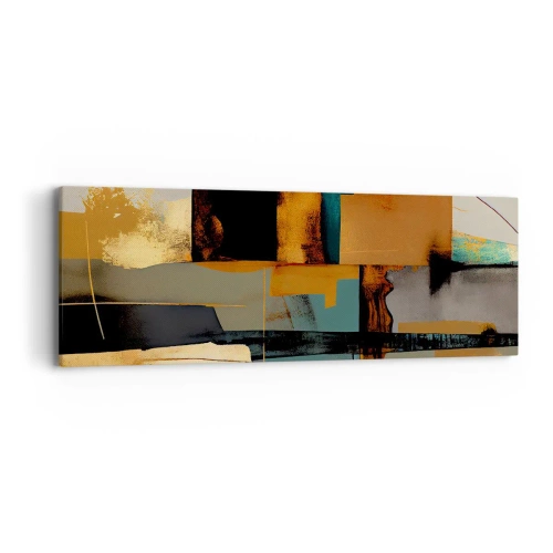 Quadro em tela - Abstração – luz e sombra - 90x30 cm