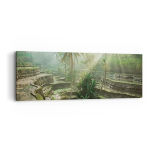 Quadro em tela - Crescer ao sol - 90x30 cm