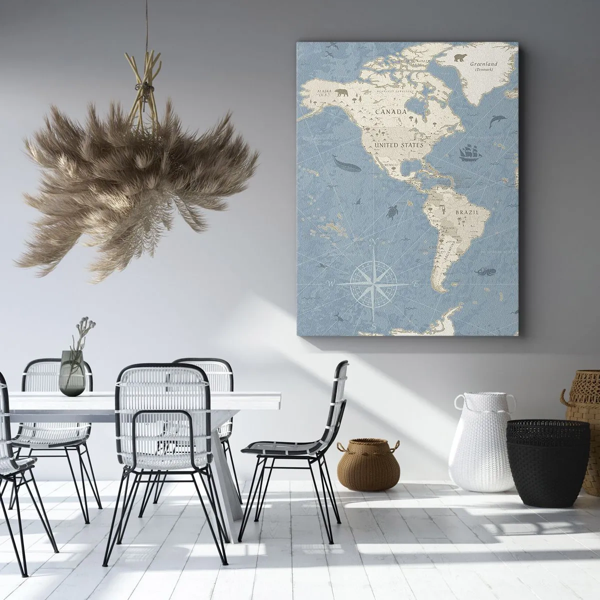 Quadro em tela - O mundo ao seu alcance - 50x70 cm