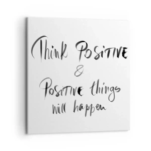 Quadro em tela - Como viver? - 60x60 cm