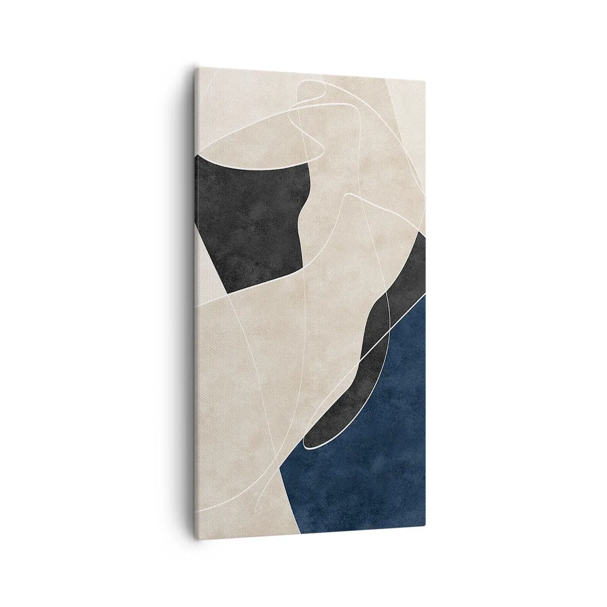 Quadro em tela - Composição abstrata – contraste de cores - 55x100 cm