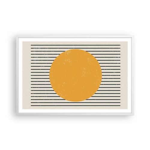 Pôster em moldura branca - O poder da simplicidade - 91x61 cm