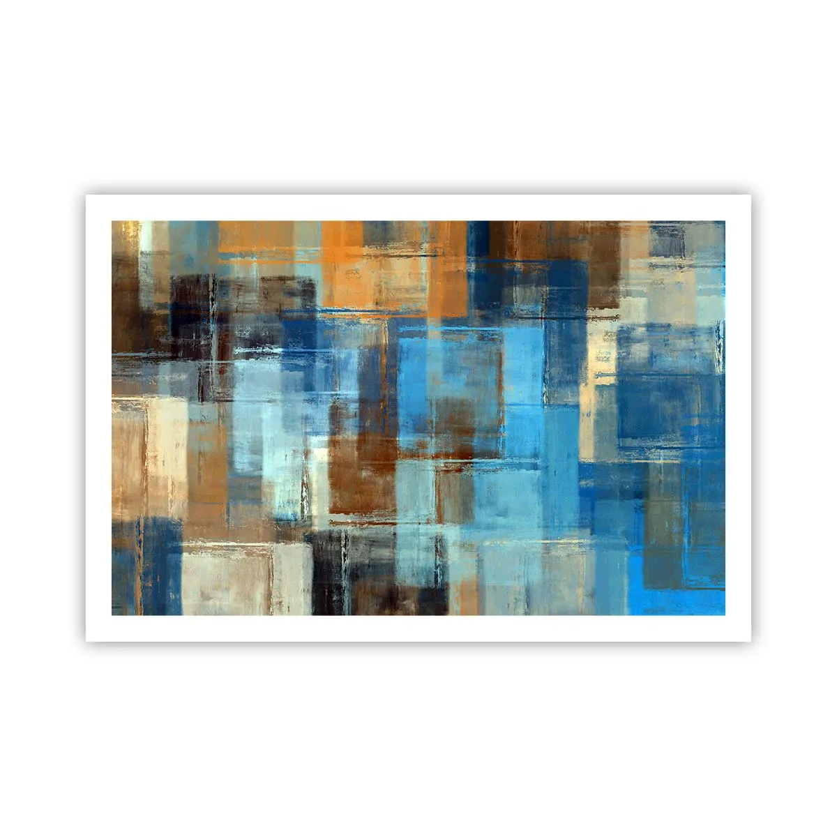 Pôster - Através da cortina azul - 91x61 cm