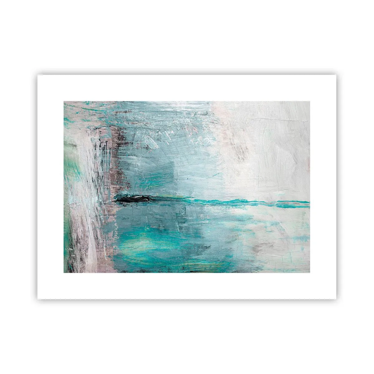 Pôster - Horizontalmente em azul - 40x30 cm