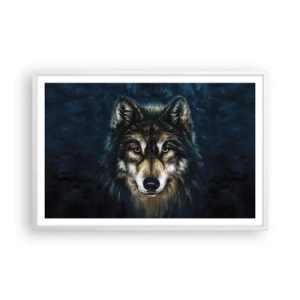 Pôster em moldura branca - Alfa? E ómega - 91x61 cm