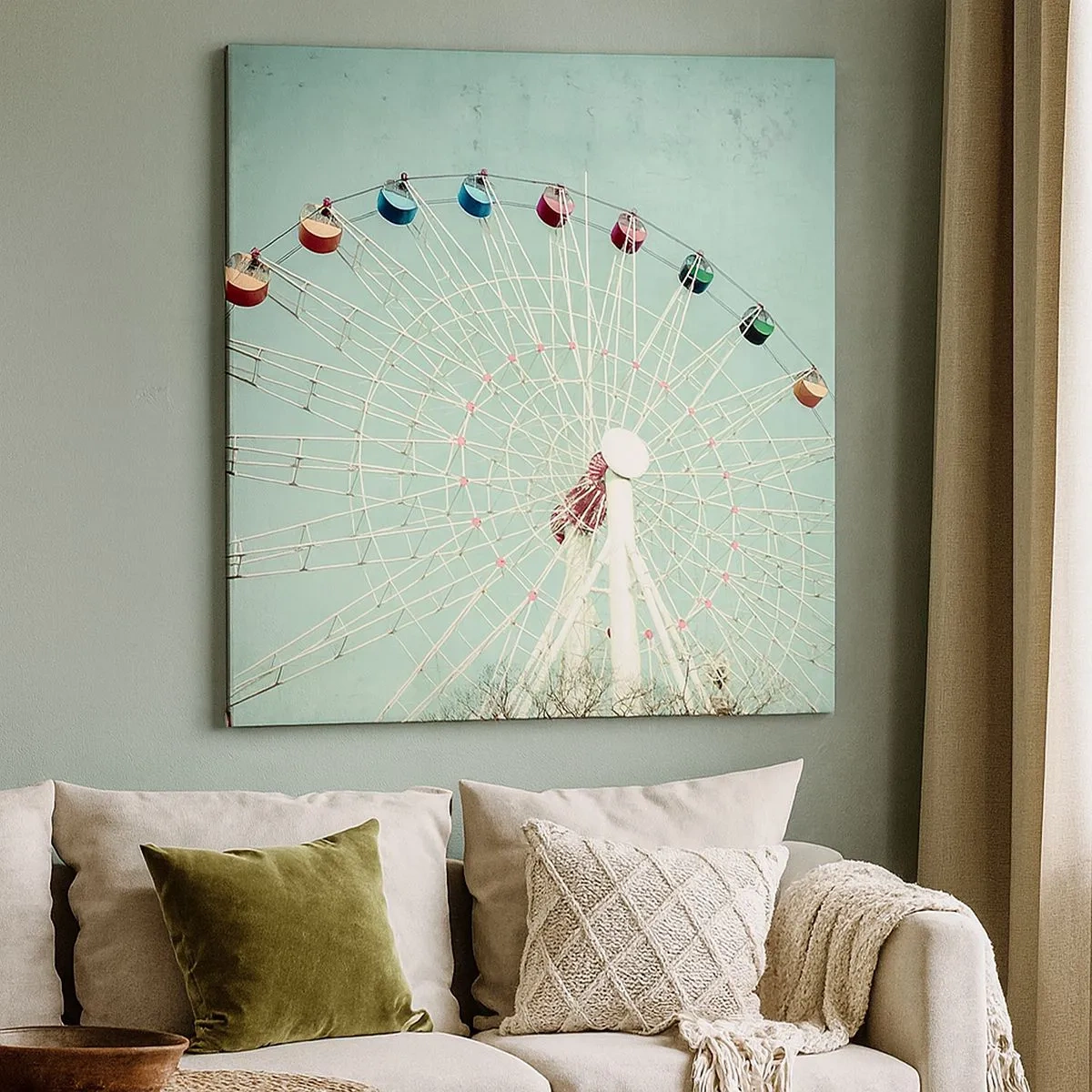 Quadro em tela - Diverte-te - 30x30 cm