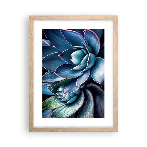 Pôster com moldura de carvalho claro - Força vital - 30x40 cm