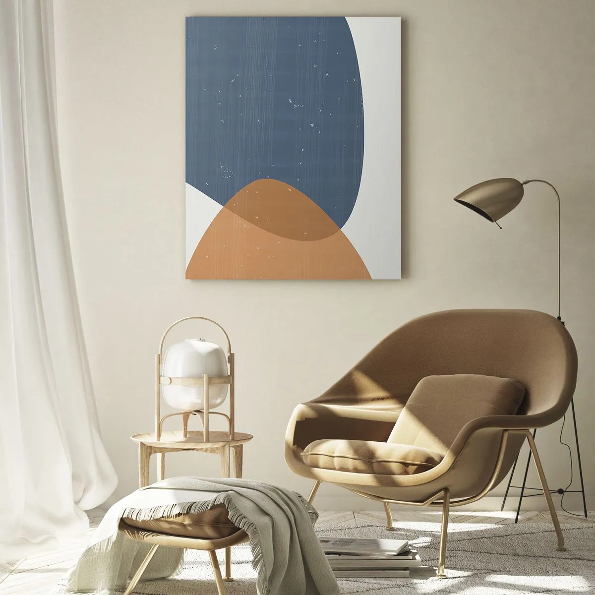 Quadro em vidro - Ovais e influências - 70x100 cm