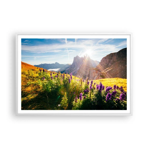 Pôster em moldura branca - A vida secreta das ervas - 100x70 cm