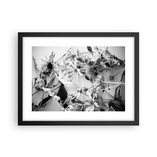 Pôster com moldura preta - Não é um ramo de flores - 40x30 cm