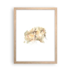 Pôster com moldura de carvalho claro - A outra metade foi encontrada? - 30x40 cm