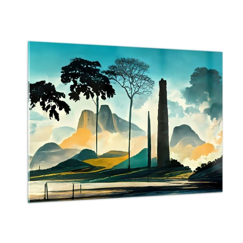 Quadro em vidro - Cada vez mais alto - 100x70 cm