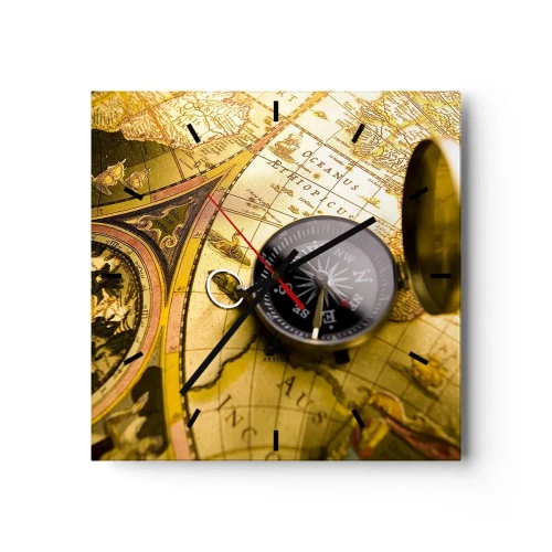 Relógio de parede - Relógio em vidro - Que tal ao fim do mundo? - 40x40 cm