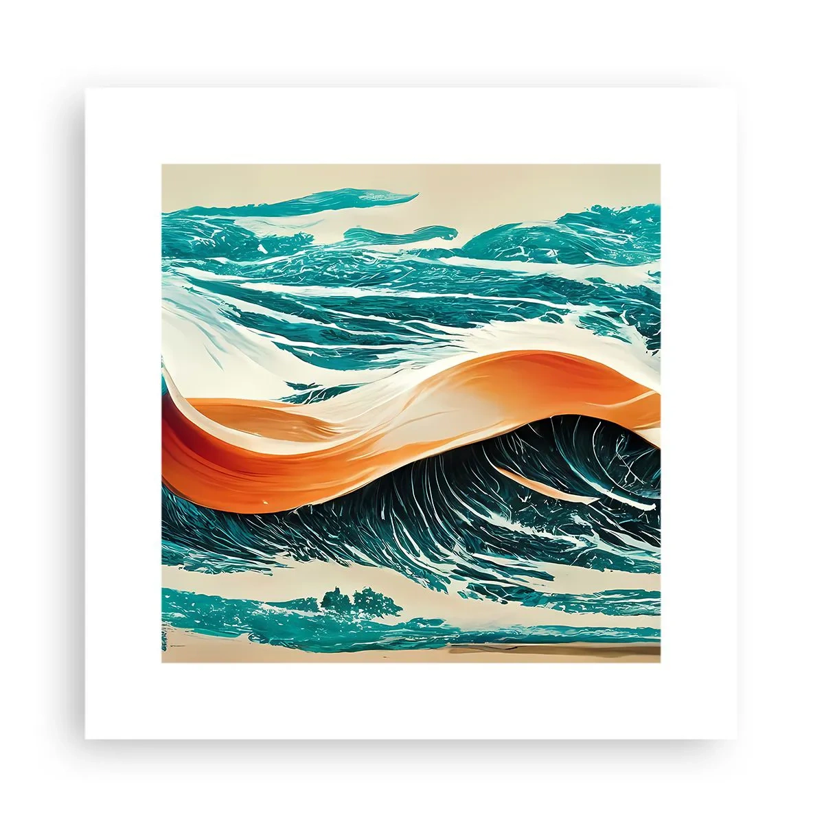 Pôster - O sonho de um surfista - 30x30 cm