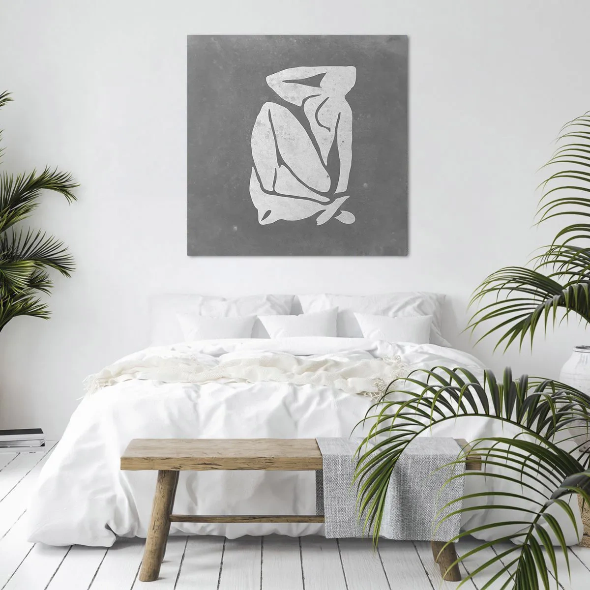 Quadro em tela - Nos pensamentos - 30x30 cm
