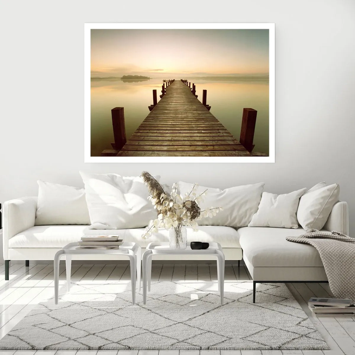 Pôster - Antes do amanhecer, nascer do sol, luz - 40x30 cm