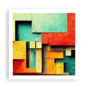 Pôster - Festival de ângulos vivos - 60x60 cm