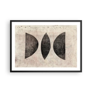 Pôster com moldura preta - Abstração étnica - 70x50 cm