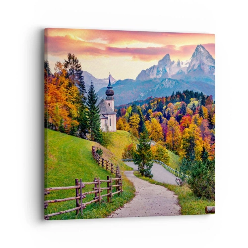 Quadro em tela - Paisagem como uma pintura - 40x40 cm