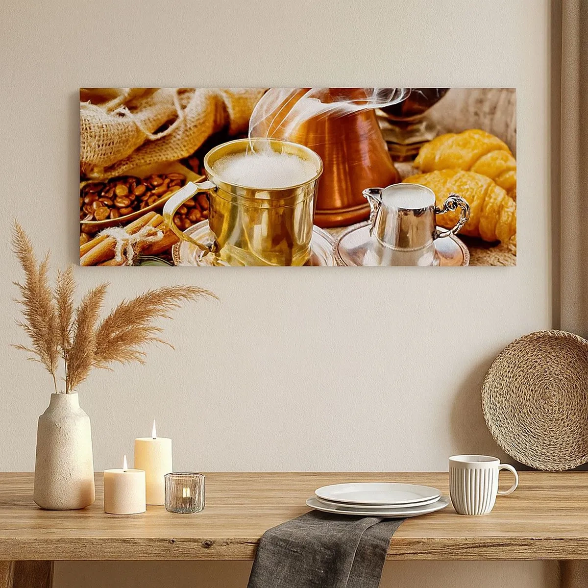 Quadro em tela - Bons dias! - 100x40 cm