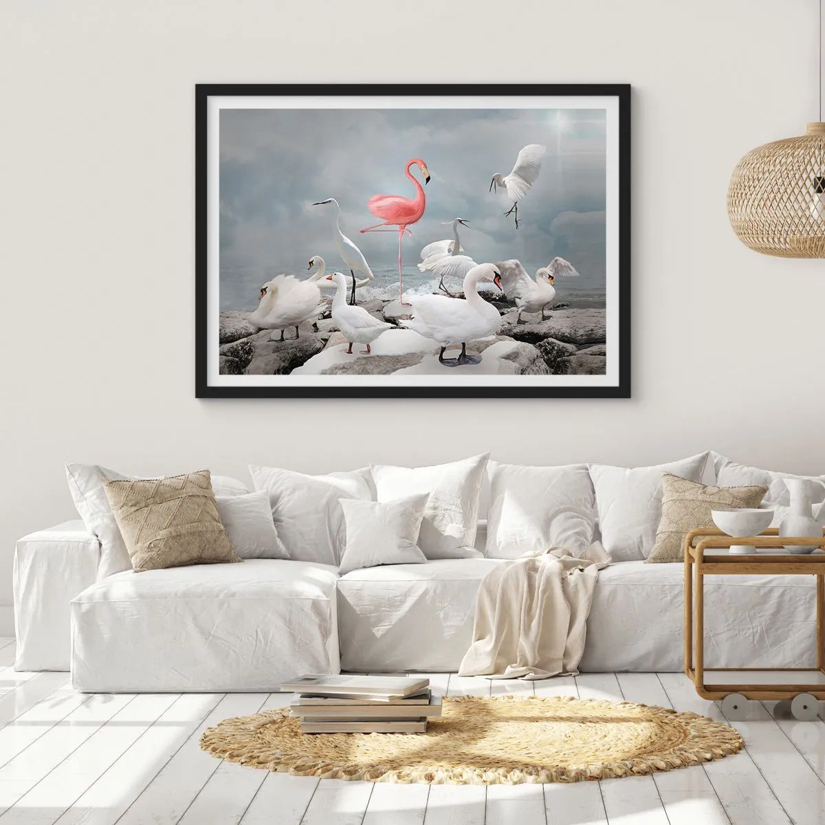 Pôster com moldura preta - Como vim parar aqui? - 100x70 cm