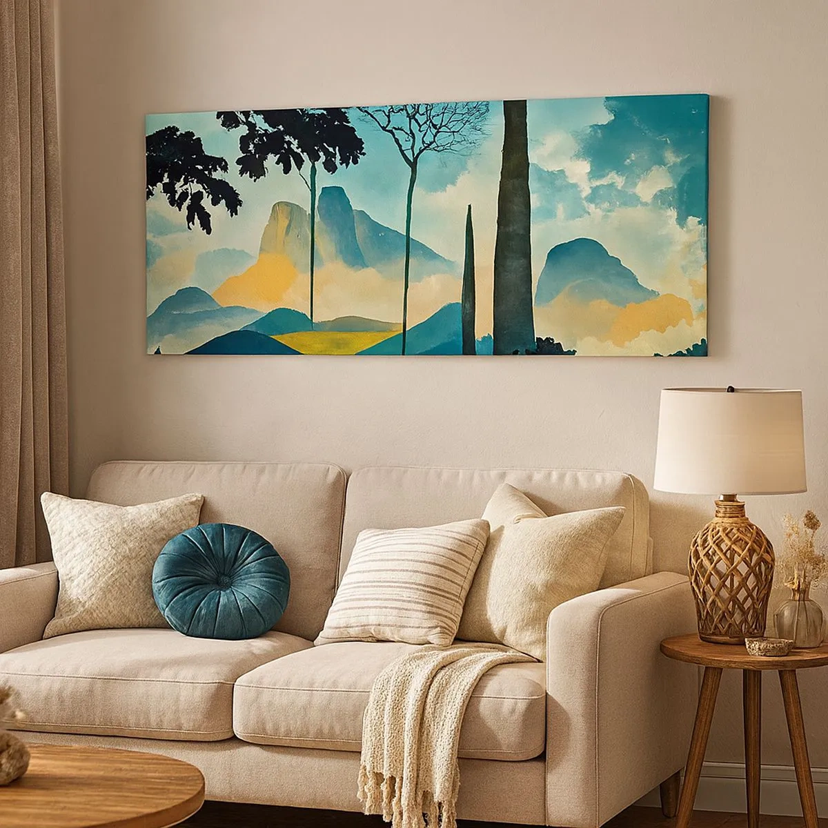 Quadro em tela - Cada vez mais alto - 100x40 cm