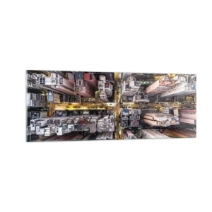 Quadro em vidro - Saudações de Hong Kong - 140x50 cm