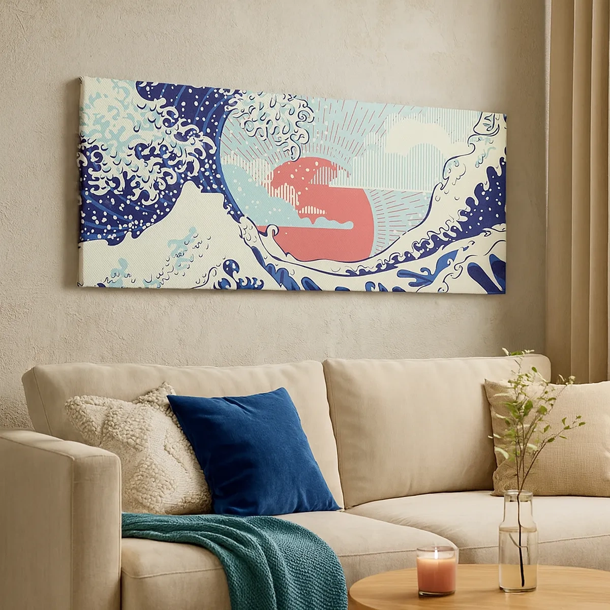 Quadro em tela - Das inspirações japonesas - 30x30 cm