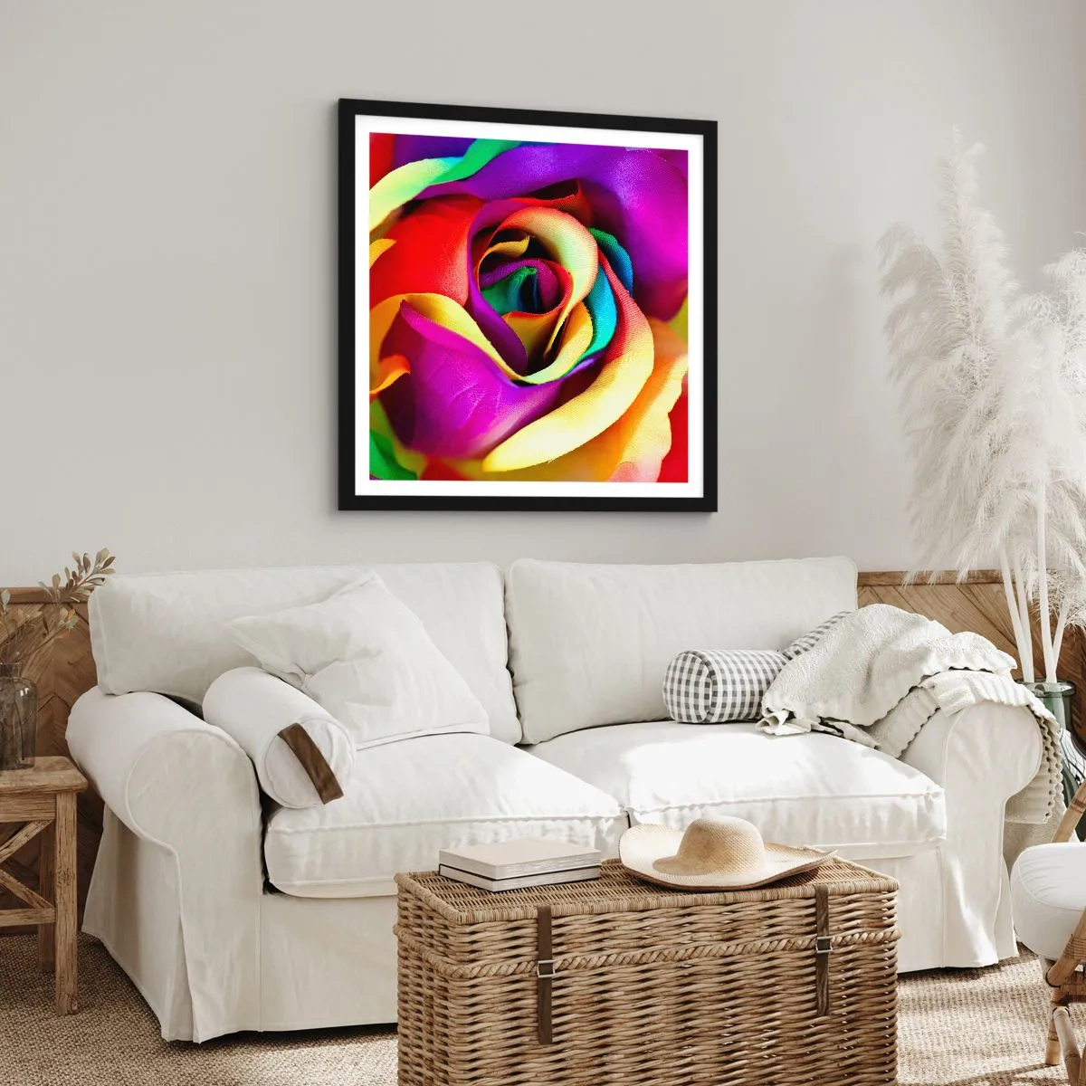 Pôster com moldura preta - É impossível - 50x50 cm