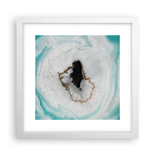 Pôster em moldura branca - Penetrar no interior - 30x30 cm