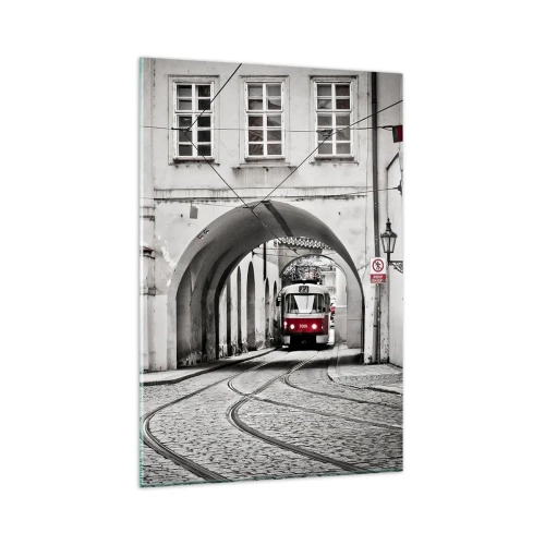 Quadro em vidro - Através do labirinto urbano - 80x120 cm