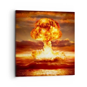 Quadro em tela - E o fim vai chegar - 70x70 cm