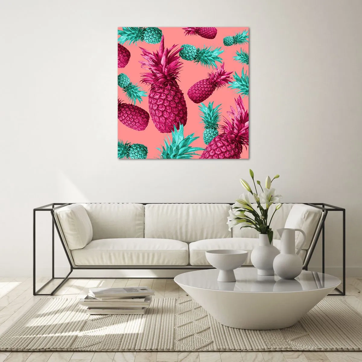 Quadro em vidro - A liberdade é doce - 40x40 cm