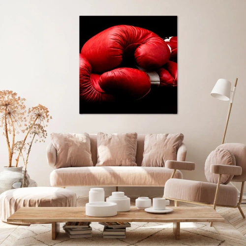 Quadro em tela - As emoções da luta ficaram para trás - 30x30 cm
