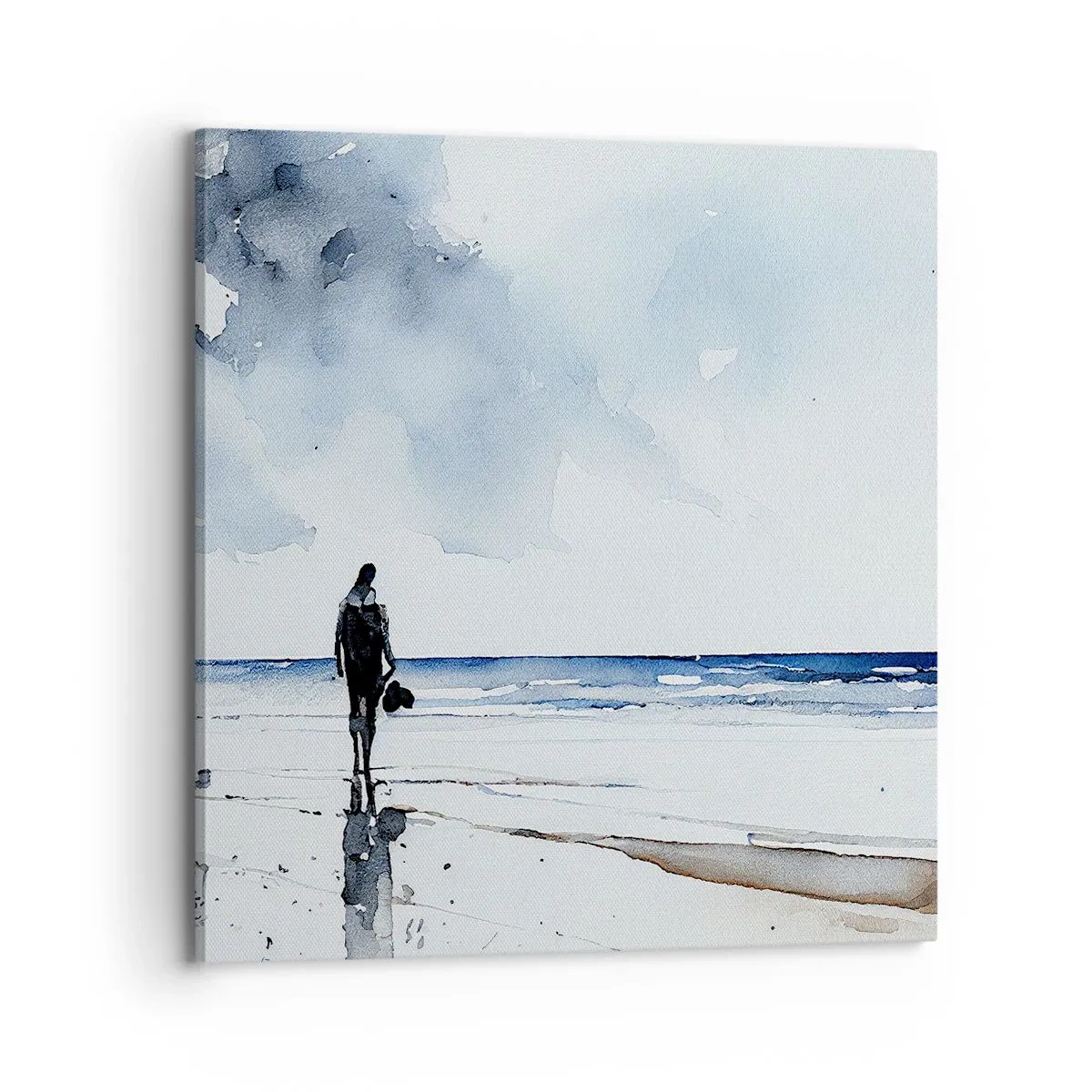 Quadro em tela - Conversa com o mar - 70x70 cm