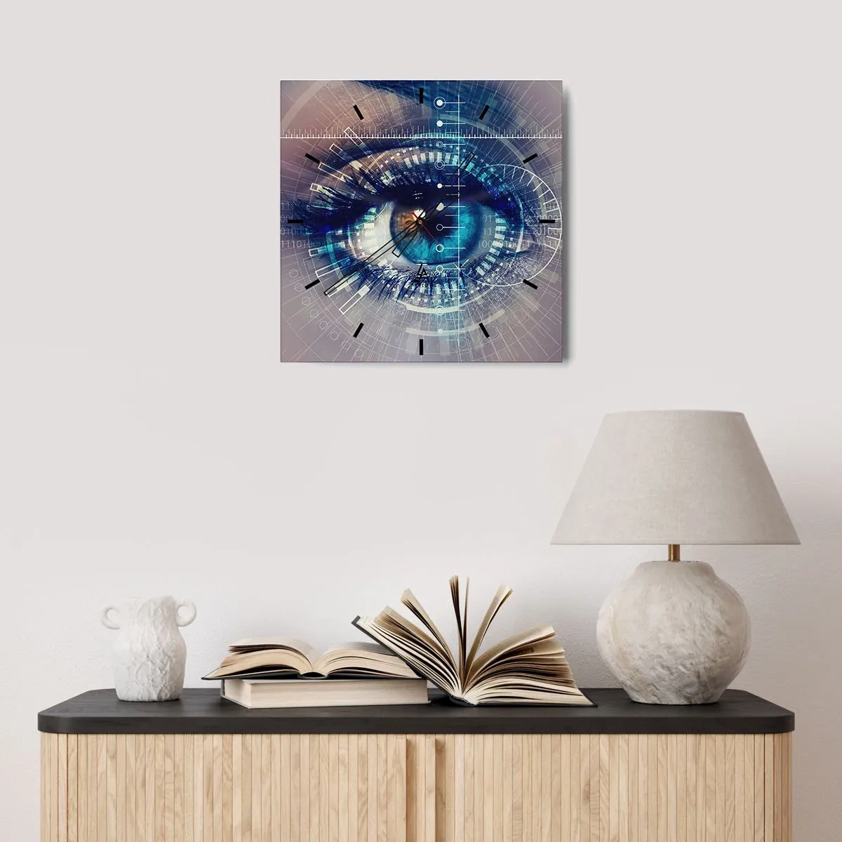 Relógio de parede - Relógio em vidro - Achas que me conheces - 30x30 cm