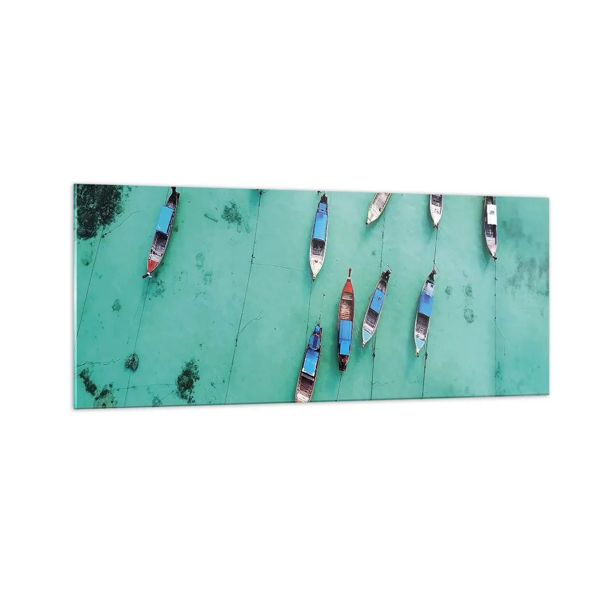 Quadro em vidro - Na alegre expectativa - 100x40 cm