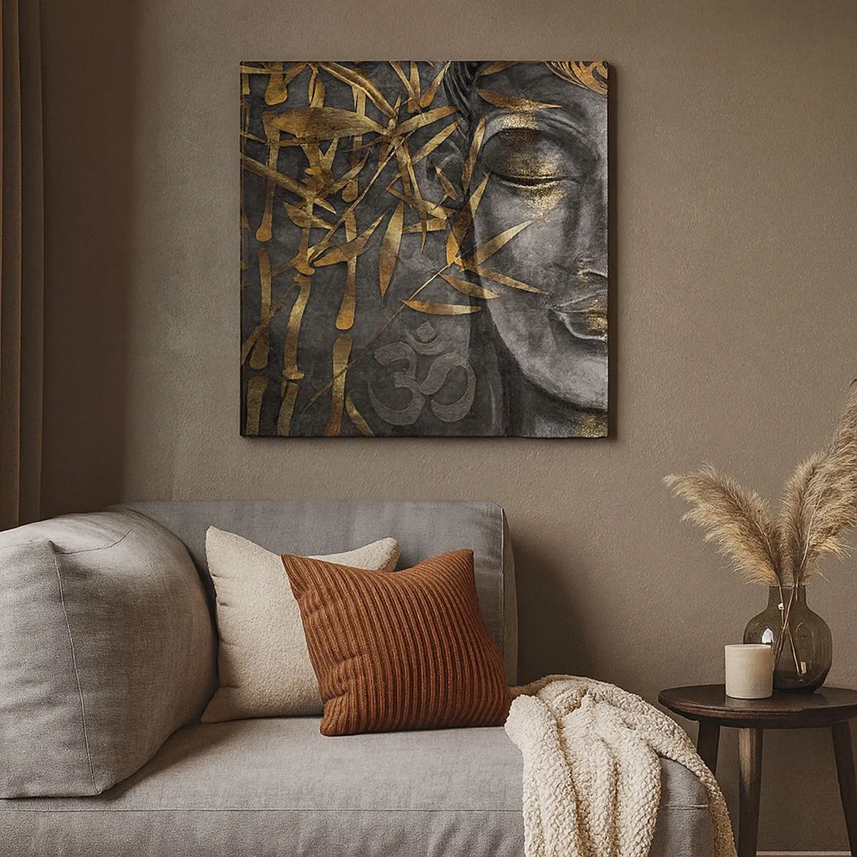 Quadro em tela - Sinta a paz - 30x30 cm